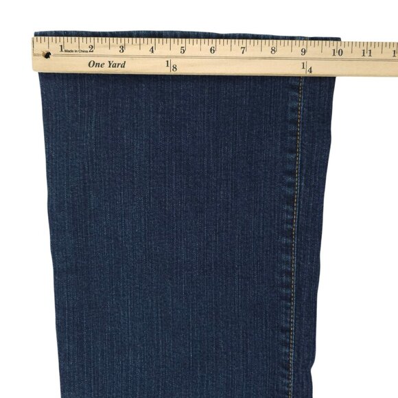 NYD Jeans Flare Leg Jeans Womens Size 18 High Rise Dark Wash Stretch Denim - Picture 6 of 15
